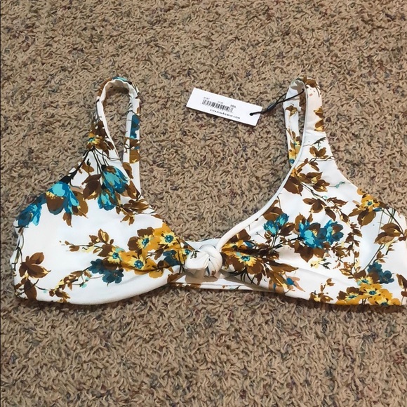 Vitamin A Lou front Tie Cuba libre bikini top - Picture 5 of 9